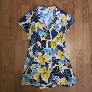 Flora button up dress